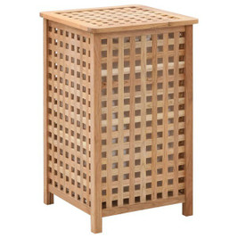 vidaXL 247603 - Laundry Bin 39x39x65 cm Solid Walnut Wood