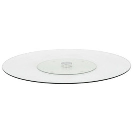 vidaXL 249498 - Rotating Serving Plate 60 cm Tempered Glass
