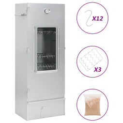 vidaXL 364743 - Fumoir pour four à barbecue avec copeaux de bois 44,5x29x110 cm