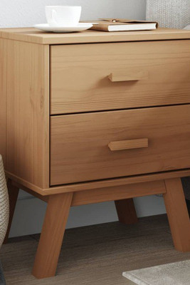 vidaXL 358582 - Bedside Cabinet OLDEN Solid Wood Pine