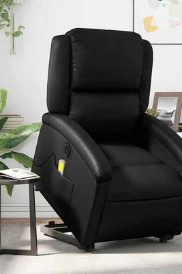 vidaXL 3205917 - Electric Stand up Massage Recliner Chair Faux Leather