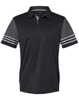 Adidas A490 - Striped Sleeve Polo