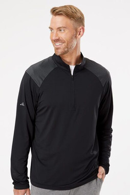 Adidas A520 - Jersey con cremallera y rayas en los hombros