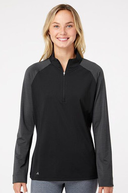 Adidas A521 - Jersey de mujer con cremallera y rayas en diagonal