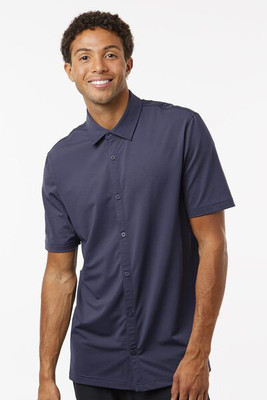 Adidas A595 - Camisa abotonada de manga corta