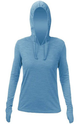 ANETIK WSBRZH0 - Camiseta de manga larga con capucha Breeze Tech, mujer