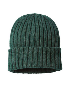 Atlantis Headwear SHORE - Sustainable Cable Knit Cuffed Beanie