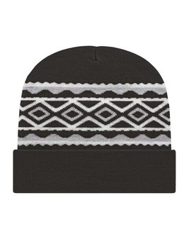 CAP AMERICA RKD12 - USA- Made Diamond Cuffed Beanie