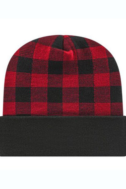 CAP AMERICA RKP12 - USA-Made Plaid Beanie