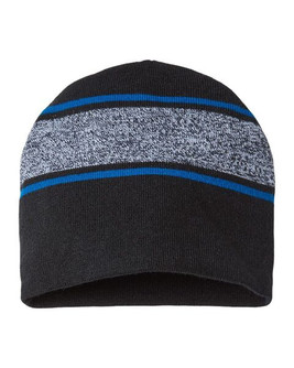 CAP AMERICA RKV9 - USA-Made Variegated Striped Beanie