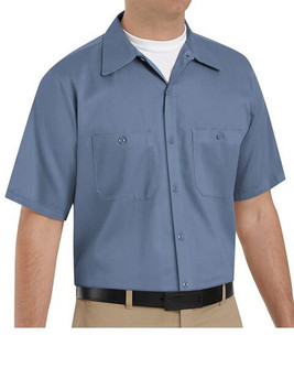 Red Kap SC40T - Cotton Short Sleeve Uniform Shirt - Tall Sizes