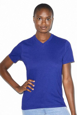 American Apparel 2356W - Womens Fine Jersey Classic V-Neck Tee