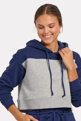 Boxercraft BW5404 - Sudadera Cropped Fleece Hooded de mujer