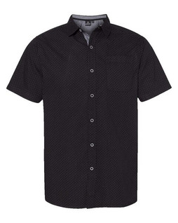 Burnside 9290 - Camisa de manga corta de popelina con estampado de melocotón