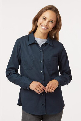 Dickies L5350 - Camisa de trabajo industrial de manga larga para mujer