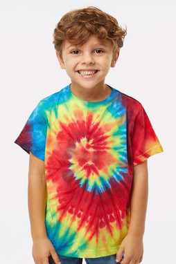 Dyenomite 330MS - Toddler Spiral Tie-Dyed T-Shirt
