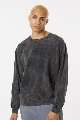 Dyenomite 845MW - Sudadera de cuello redondo de forro polar premium con lavado mineral