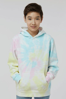 Independent Trading Co. PRM1500TD - Youth Midweight Tie-Dyed Hooded Sweatshirt