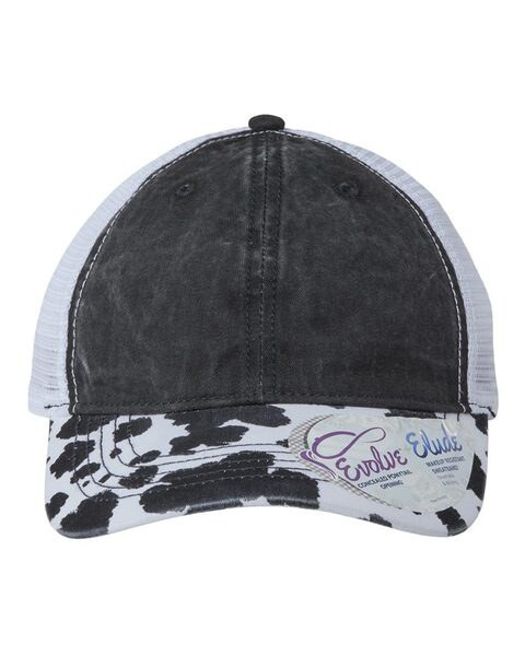 Infinity Her JANET - Gorra de mujer con visera estampada y parte posterior de malla