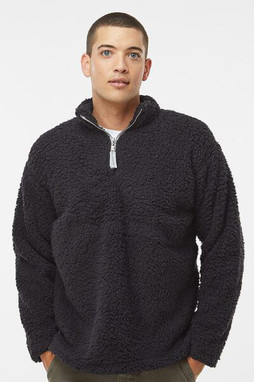 J. America 8454 - Sherpa Quarter-Zip Pullover