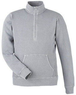 J. America 8732 - Pigment-Dyed Fleece Quarter-Zip Pullover