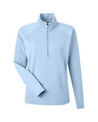 J. America 8754 - Jersey de mujer Apex Fleece Quarter-Zip Pullover