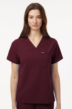 Jaanuu W10001 - Womens Rhena Essential 1-Pocket Scrub V-Neck Top