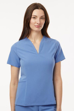 Jaanuu W10003 - Womens Calix Fit & Flare Scrub V-Neck Top