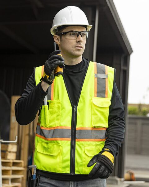 Kishigo 1580-1581 - 6 Pocket Contrast Class 2 Vest