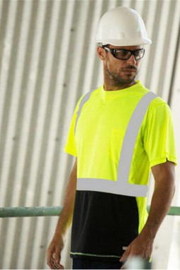 Kishigo 9162 - Black Bottom Class 2 T-Shirt