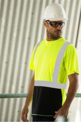 Kishigo 9162 - Black Bottom Class 2 T-Shirt