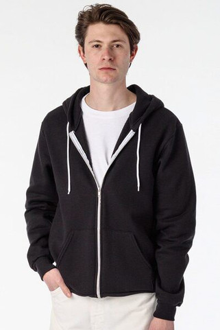 Los Angeles Apparel F97 - USA-Made Flex Fleece Full-Zip Hooded Sweatshirt