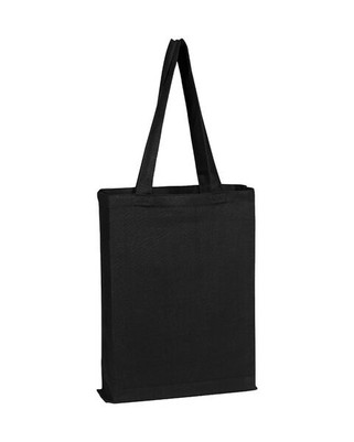 Q-Tees Q800GS - Bolsa promocional de lona con fuelle
