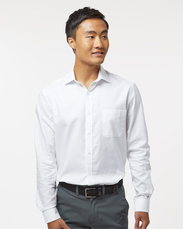 Tommy Hilfiger 13TH106 - Camisa Oxford de algodón New England