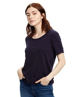US Blanks US115 - Camiseta Boyfriend de corte holgado para mujer