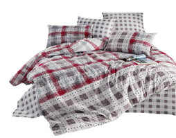 MDéco PAR_ENZA_GRI/ROU00 - ENZA bed linen set