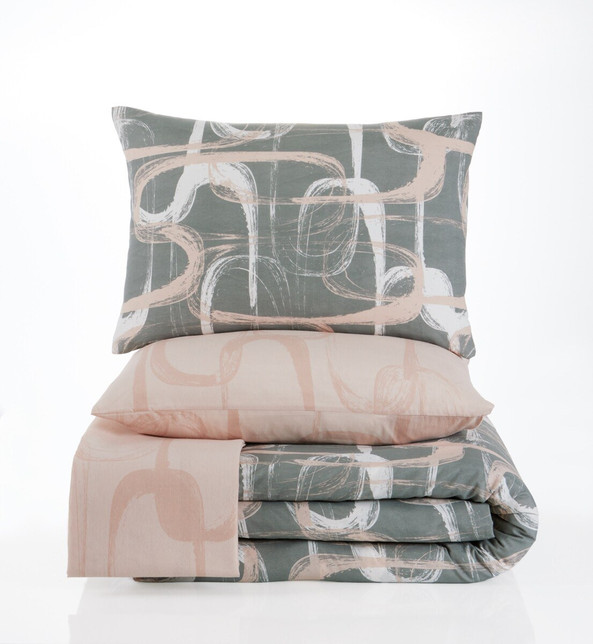 M'Déco PAR_TROY_GRI/SAU00 - TROY bed linen set