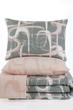 MDéco PAR_TROY_GRI/SAU00 - TROY bed linen set