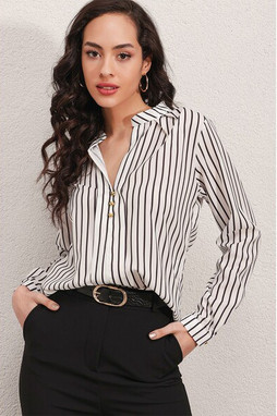 MT Clothes P-CHEM_SAT_RAY - Satin Stripe Shirt
