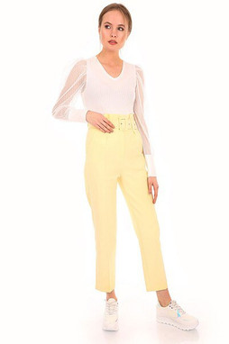 MT Clothes P-PANT_CEINTHAUT - High Waist Belted Pants