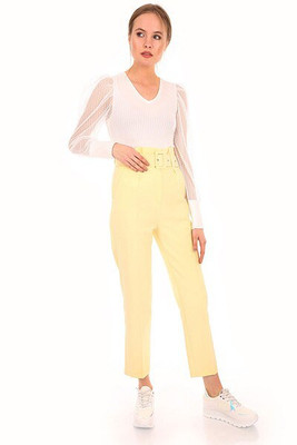 MT Clothes - High Waist Belted Pants