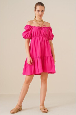 MT Clothes P-ROB_EVA - Poplin Flared Dress