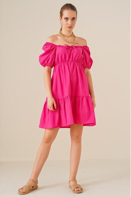 MT Clothes - Poplin Flared Dress