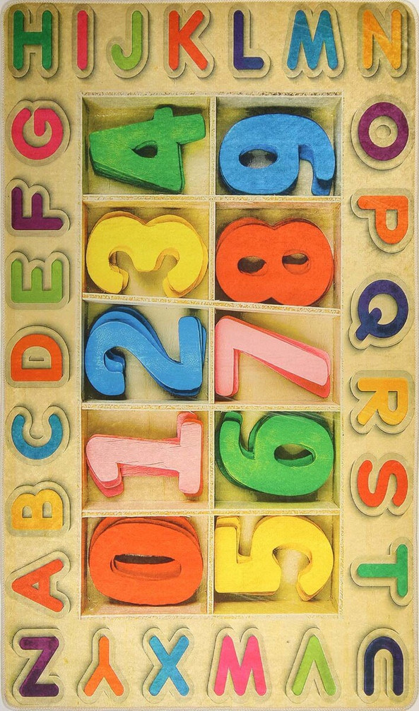 Mani Textile TPS_ALPHA_NUMBER00 - Children's rug ALPHA Number