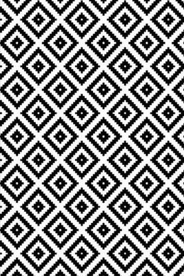 Mani Textile - Sort-hvidt gulvtæppe til stuen