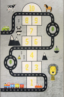 Mani Textile TPS_CIRC_MARELL - Tæppe til børn Car Circuit