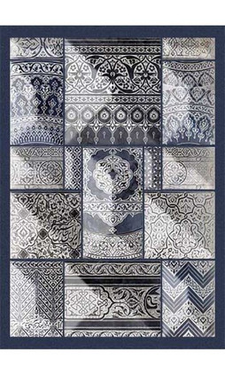 Mani Textile TPS_CORDOUE_BLE00 - Lounge-tæppe CORDOUE