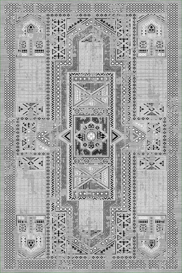 Mani Textile TPS_EDFOU_GRI00 - Wohnzimmerteppich EDFOU