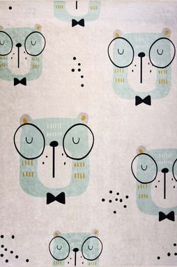 Mani Textile TPS_ENF_HIBOU00 - Tæppe til børneværelset