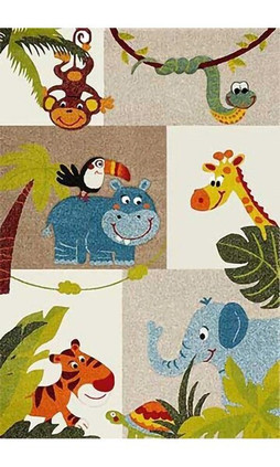 Mani Textile TPS_ENF_JUNGLE00 - Tæppe til børneværelset